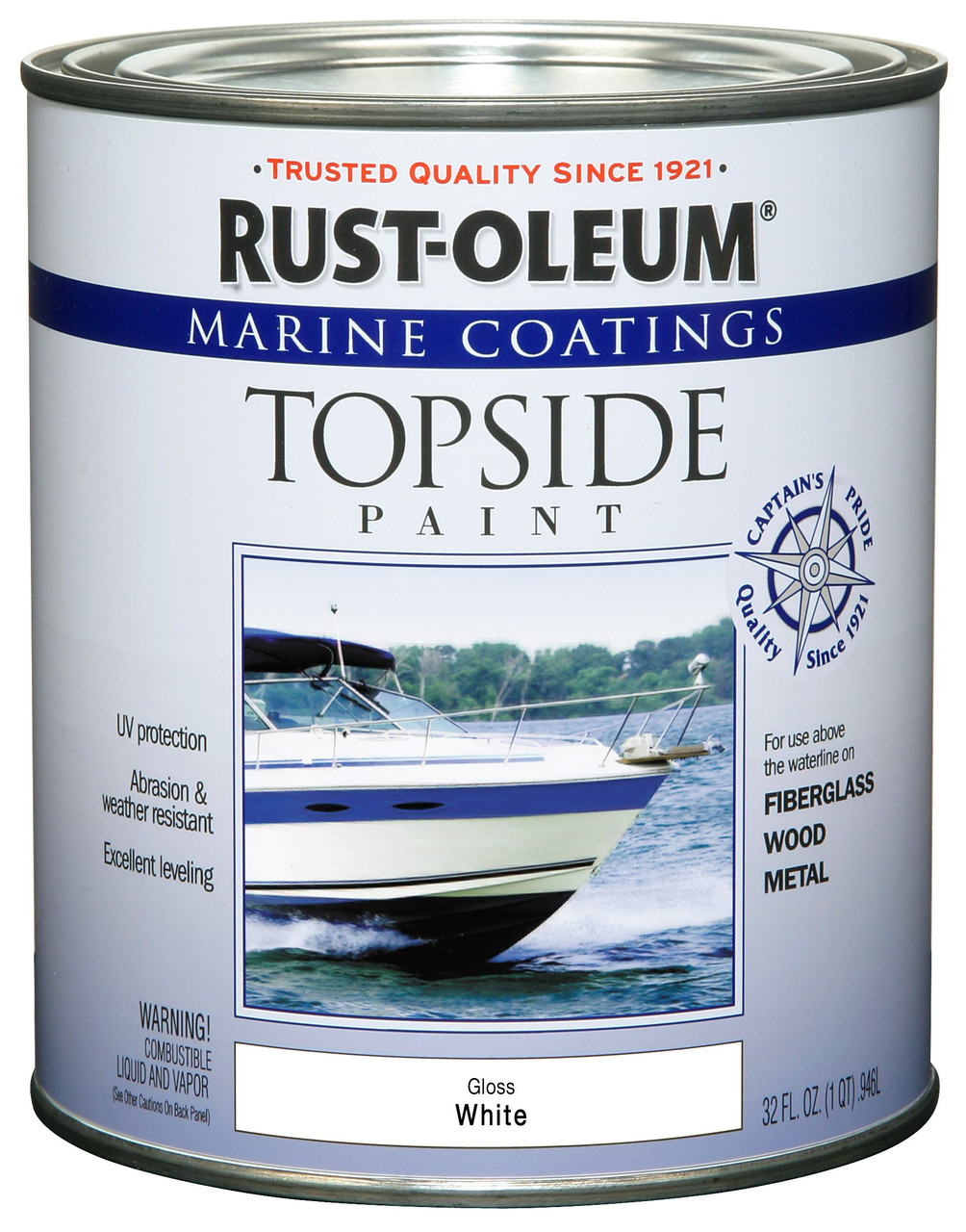 Краска для яхт и лодок Topside Paint (выше ватерлинии) Marine Coatings Topside Paint Белый, полуглянцевый
