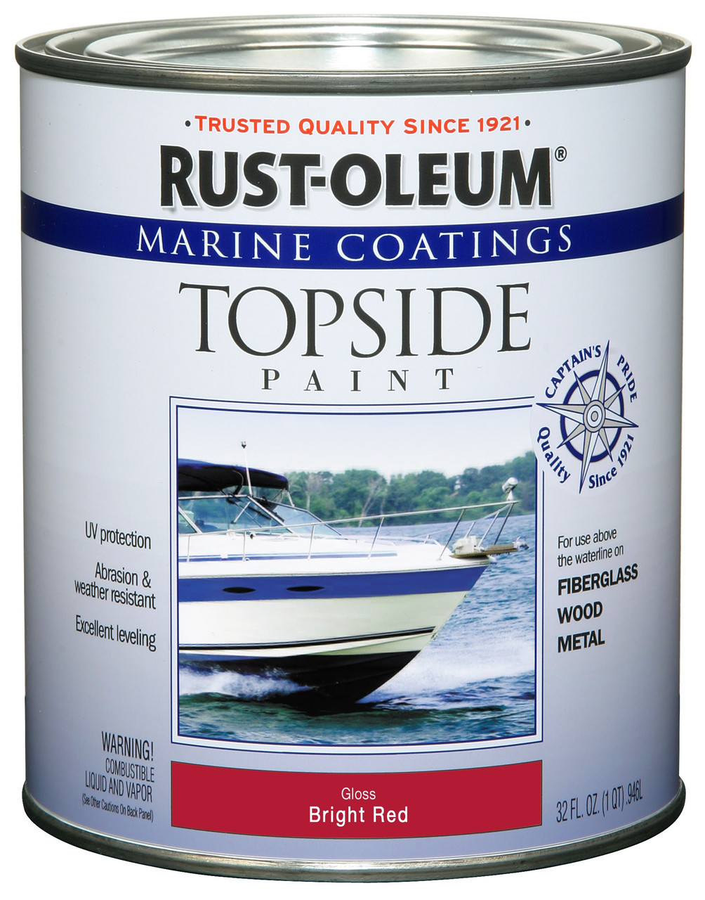 Краска для яхт и лодок Topside Paint (выше ватерлинии) Marine Coatings Topside Paint Яркий красный, глянцевый - фото 1 - id-p34141775