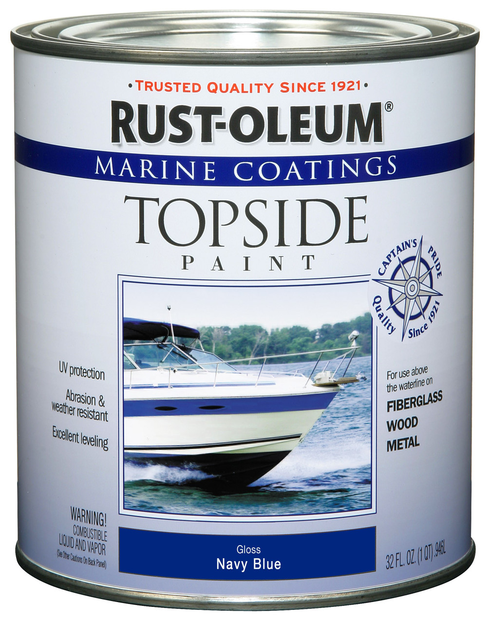 Краска для яхт и лодок Topside Paint (выше ватерлинии) Marine Coatings Topside Paint Тёмно-синий, глянцевый