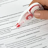 Корректирующая лента BRAUBERG 5мм х 6м корпус красный с механизмом перемотки, фото 3