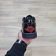 Кроссовки Air Jordan 1 Low Black Red, фото 4