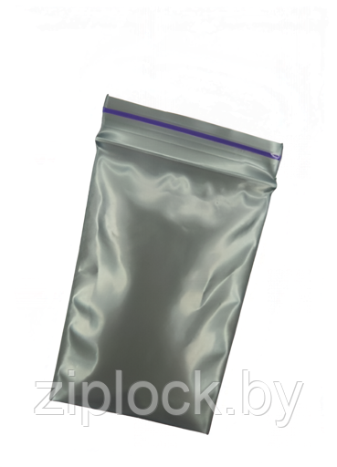 Пакеты с замком Zip-lock 40*60мм, плотность 50микрон, серебристые, 100шт