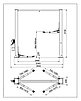 Подъемник двухстоечный г/п 4000 кг. электрогидравлический KraftWell арт. KRW4DLU, фото 3