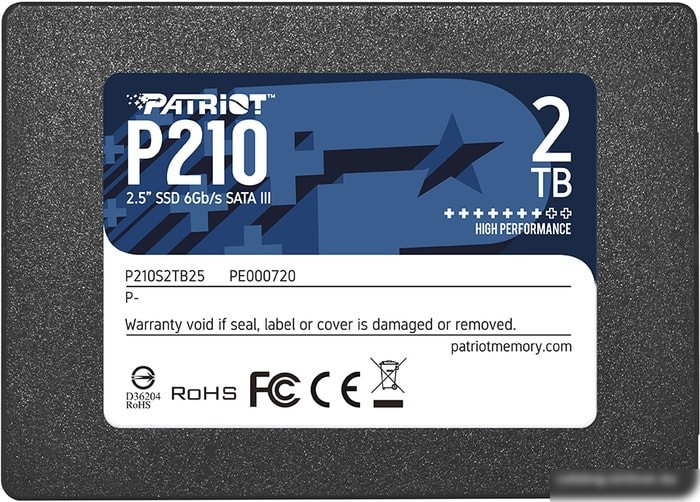 SSD Patriot P210 2TB P210S2TB25, фото 1