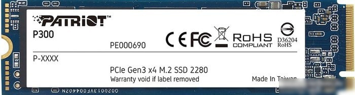 SSD Patriot P300 512GB P300P512GM28, фото 1