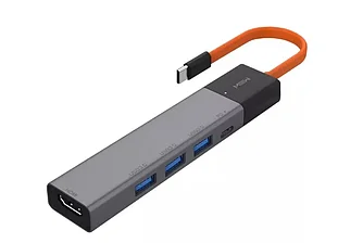 Адаптер MIIIW Type-C HUB Adapter 5 in 1 (3хUSB 3.0 | HDMI 4K | 1x Type-C PD)