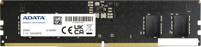 Оперативная память ADATA 8ГБ DDR5 4800 МГц AD5U48008G-B