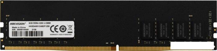 Оперативная память Hikvision 8ГБ DDR4 3200 МГц HKED4081CAB2F1ZB1/8G