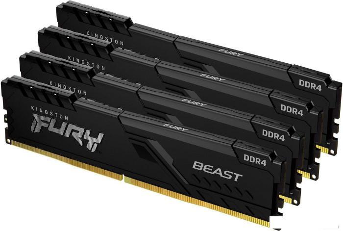 Оперативная память Kingston FURY Beast 4x4GB DDR4 PC4-21300 KF426C16BBK4/16