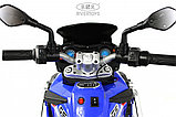 Детский электромотоцикл RiverToys М008БХ (синий), фото 5