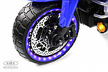 Детский электромотоцикл RiverToys М008БХ (синий), фото 6