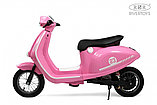 Детский электроскутер RiverToys A111AA (розовый) скорость 20 км/ч, до 65 кг., фото 5