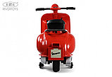 Детский электроскутер RiverToys VESPA M888MM (красный), фото 6