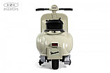 Детский электроскутер RiverToys VESPA M888MM (серый), фото 4