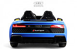 Детский электромобиль RiverToys Audi R8 M333MM (синий) Лицензионная модель Двухместный До 100 кг. Скорость до, фото 2