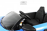 Детский электромобиль RiverToys Audi R8 M333MM (синий) Лицензионная модель Двухместный До 100 кг. Скорость до, фото 3