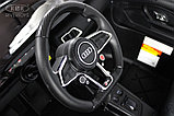 Детский электромобиль RiverToys Audi R8 M333MM (чёрный) Лицензионная модель Двухместный До 100 кг. Скорость до, фото 4