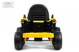 Детский электромобиль RiverToys K111KK (желтый) Трактор, фото 4