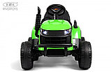 Детский электромобиль RiverToys K111KK (зелёный) Трактор, фото 4