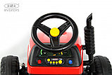 Детский электромобиль RiverToys K111KK (красный) Трактор, фото 2