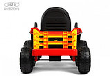 Детский электромобиль RiverToys K111KK (красный) Трактор, фото 5