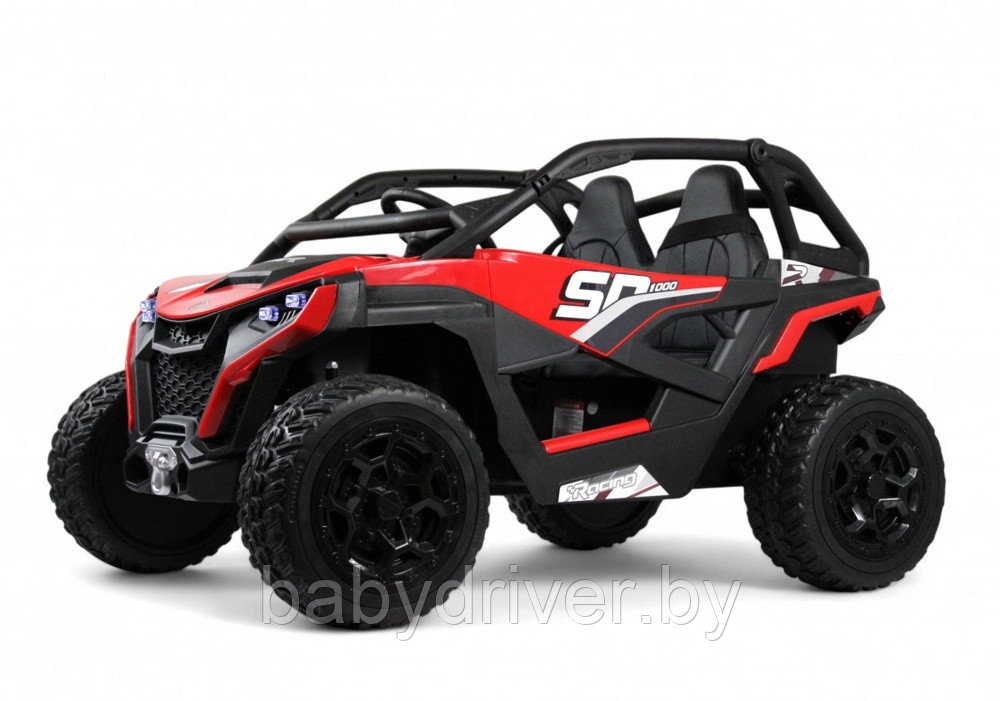 Детский электромобиль RiverToys C777CC (красный) Buggy Двухместный Полноприводный