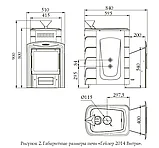 Печь для бани Гейзер 2014 Inox Витра ЗК антрацит, фото 2