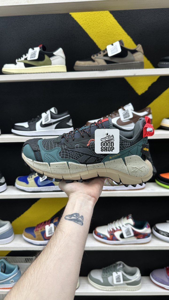 Кроссовки WTR Reebok Zig Kinetica II Edge Beige Blue Black
