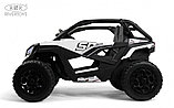 Детский электромобиль RiverToys C555CC (белый) Buggy Двухместный Полноприводный, фото 3