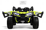 Детский электромобиль RiverToys C555CC (зелёный) Buggy Двухместный Полноприводный, фото 2
