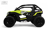 Детский электромобиль RiverToys C555CC (зелёный) Buggy Двухместный Полноприводный, фото 3