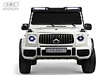 Детский электромобиль RiverToys Mercedes Benz G63 Y777YY (белый) Лицензия Двухместный Полноприводный Нагрузка, фото 2