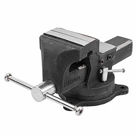 RF-6540604 RockFORCE Тиски стальные поворотные с наковальней и съемными губками+захват для труб+захват для