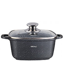 Кастрюля жаропрочная с мраморным покрытием, литая KingHOFF 4.4l KH-1603