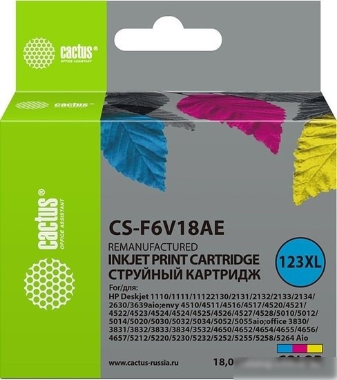 Картридж CACTUS CS-F6V18AE (аналог F6V18AE)