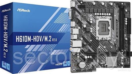 Материнская плата ASRock H610M-HDV/M.2 R2.0, фото 2