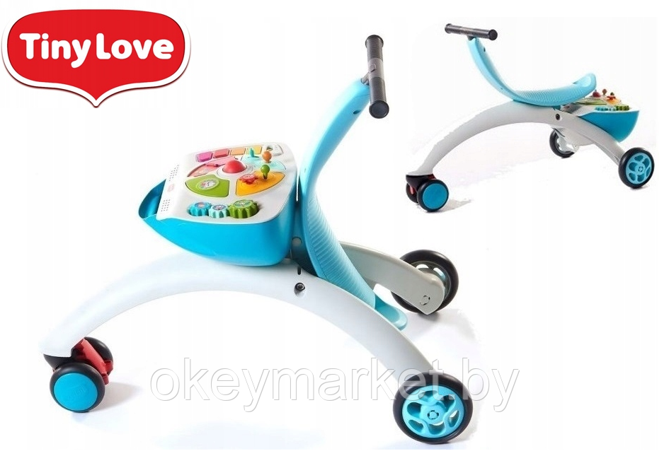 Детские развивающие ходунки-каталка Tiny Love 5в1 голубые, фото 2