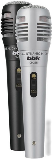 Микрофон BBK CM215 (черный+серебристый)