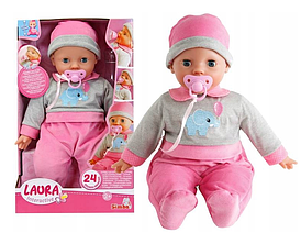 Интерактивный пупс Simba New Born Baby Лаура Детский лепет 105140066