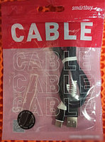 Кабель SmartBuy iK-3112FL USB Type-A - USB Type-C (1 м, черный)