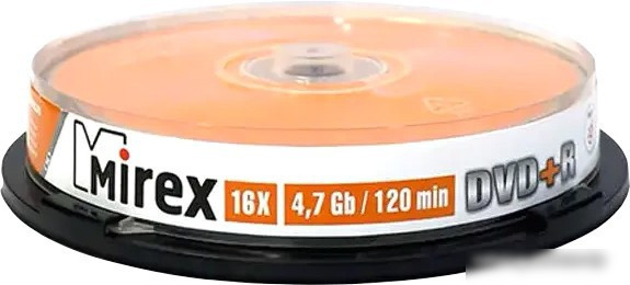 DVD-R диск Mirex 4.7Gb 16x UL130013A1L (10 шт.)