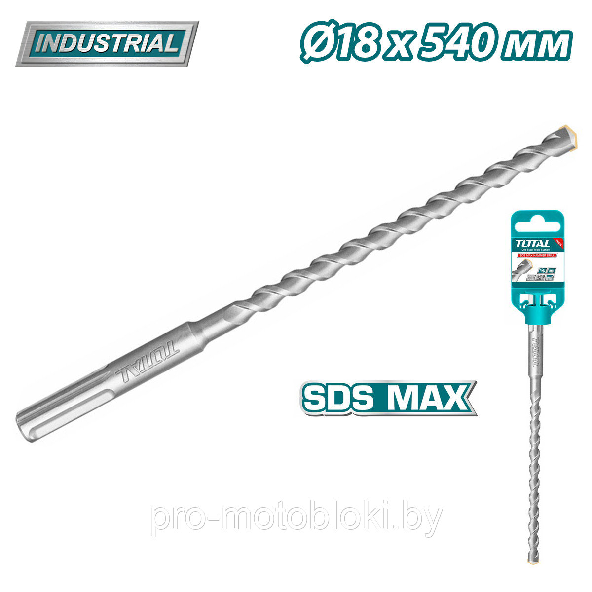 Бур SDS-MAX 18x540мм TOTAL TAC321808