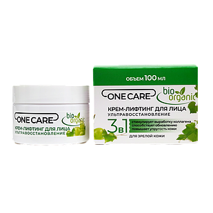Крем-лифтинг  для лица One Care ультравосстановление, 100 мл
