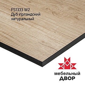 Столешница HPL-компакт FS1333 W2 Дуб Ирландский с черным внутренним слоем