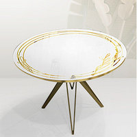 Дизайнерский обеденный стол Golden Style модель №21 круглый