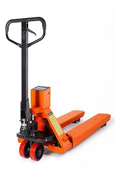 Тележка гидравлическая 2500 кг 1150 мм TOR CBY-CW2 (модель N) с весами (полиуретановые колеса)