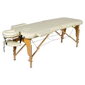 Массажный стол Atlas Sport складной 2-с деревянный 70 см (бежевый)