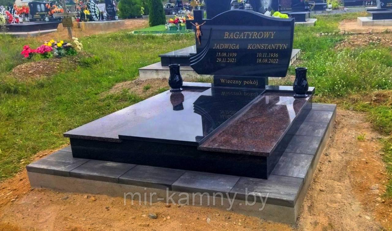 ДВОЙНОЙ ГРАНИТНЫЙ ПАМЯТНИК
