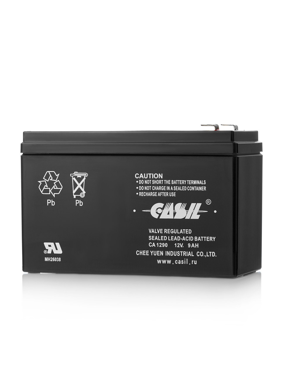 Аккумулятор CASIL CA1290 12В 9Ач (герметизированная свинцово-кислотная аккумуляторная батарея 12V, 9A)