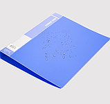 Папка на 2 кольцах DELI CLASSIC, синяя, А4, 30 мм, 950 мкм, полипропилен, фото 3